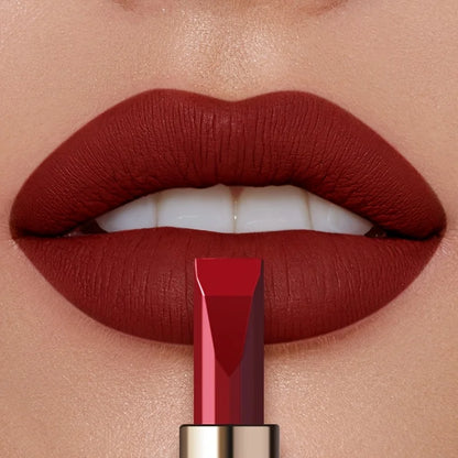 Long Lasting Matte Velvet Lipstick, Waterproof Sweat Resistant Formula, Silky Smooth Lip Color for Everyday & Valentine's Gift