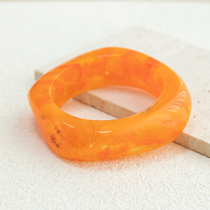 Vintage Acrylic Irregular Geometric Exaggerated Chunky Bracelet