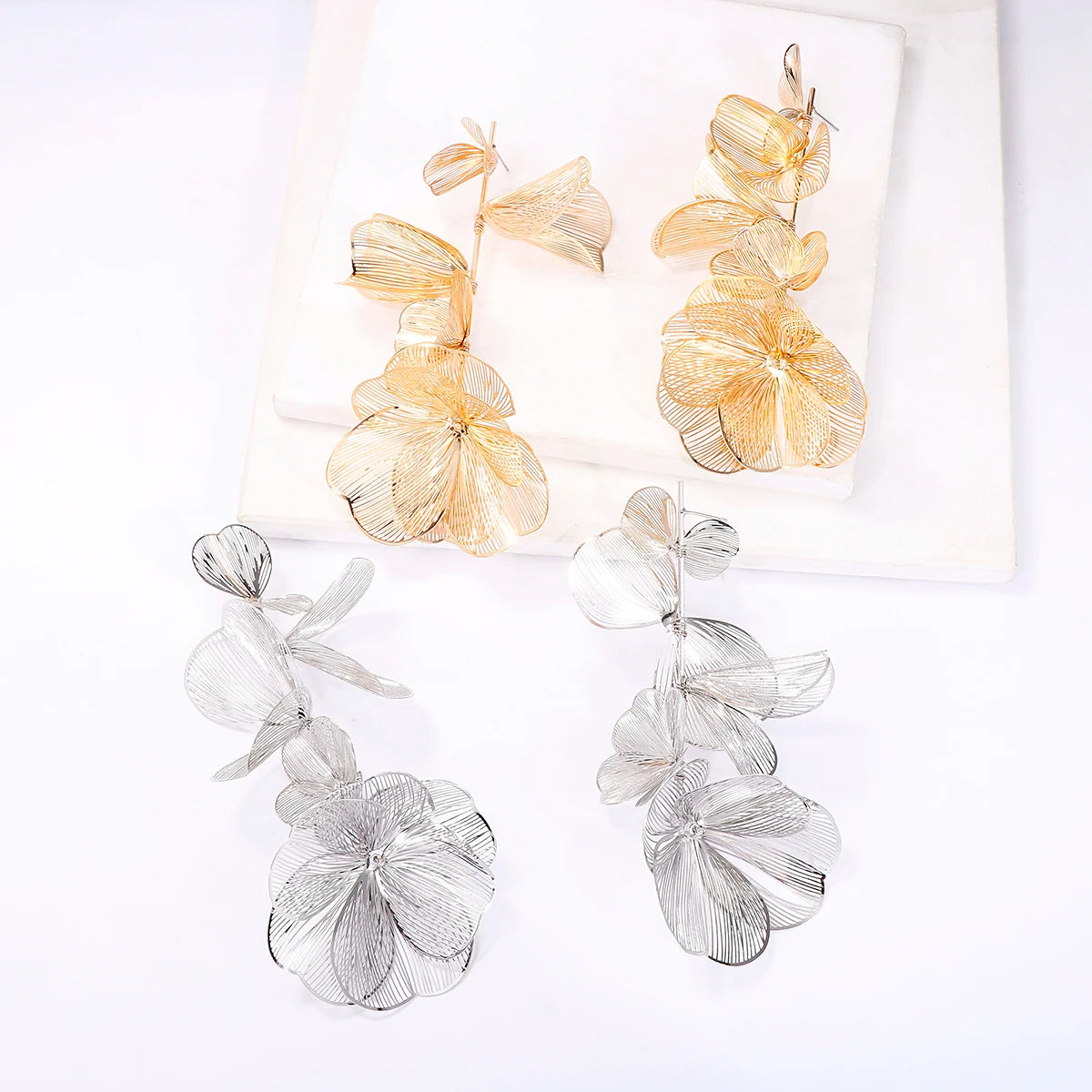 Earring Flower Drop Jewelry for Woman