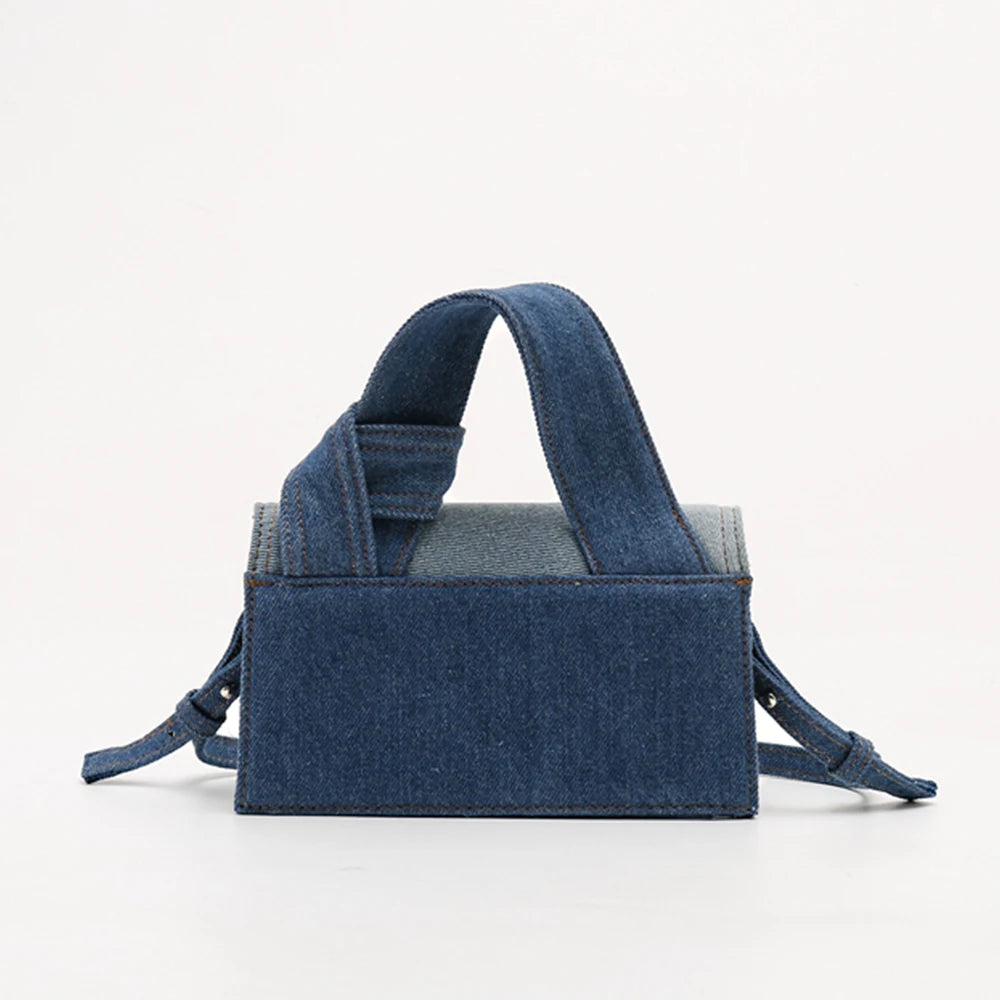Denim Women's Designer Handbags Luxury Patchwork Shoulder Bag