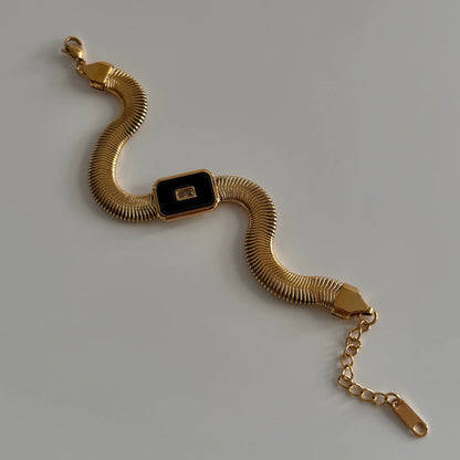 Fashion Trendy Square Bracelet Stainless Steel