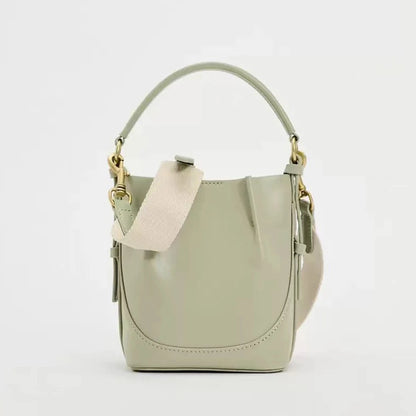 Fashion Wide Strap Bucket Bag High Quality Shoulder Bag for Women