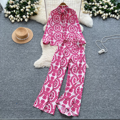 Elegant Women's Floral Two Piece