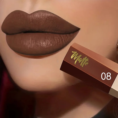 Velvet Matte Liquid Lipstick,Lightweight Thin-as-Fog Texture,Long Lasting Waterproof Lip Makeup Gift for Women