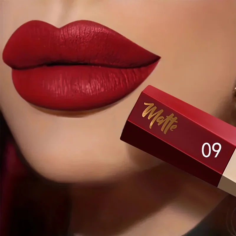Velvet Matte Liquid Lipstick,Lightweight Thin-as-Fog Texture,Long Lasting Waterproof Lip Makeup Gift for Women