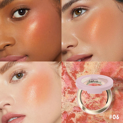 Pearly Powder Blush Highlighter Long-lasting