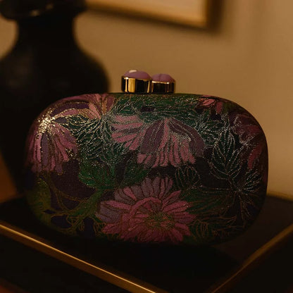 Women Vintage Flower Clutch Bag