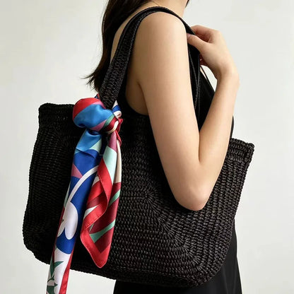 Woven Tote Beach Bag Large Capacity for Women
