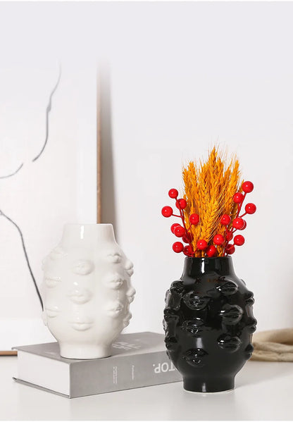 Vase Ceramic Flower for Home Decoration