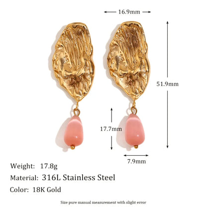Geometric Square Acrylic Hollow Heart Butterfly Earrings For Women Holiday Statement Earrings