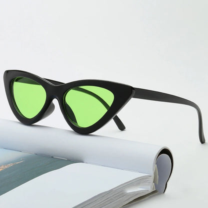 Fashion Cat Eye Sunglasses Women Brand Designer Ocean Colorful Shades UV400 Mirror Sun Glasses Female Punk Eyewear