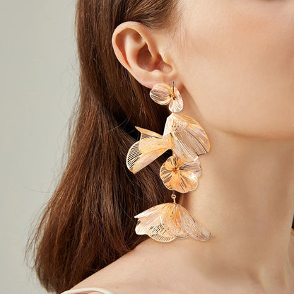 Earring Flower Drop Jewelry for Woman