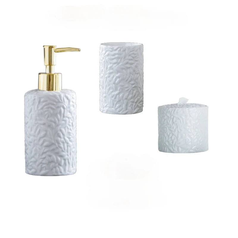 Bathroom Supplies Set Ceramics Three-piece