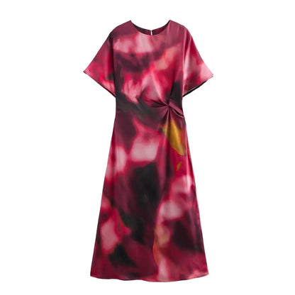 New Printed Midi Dress