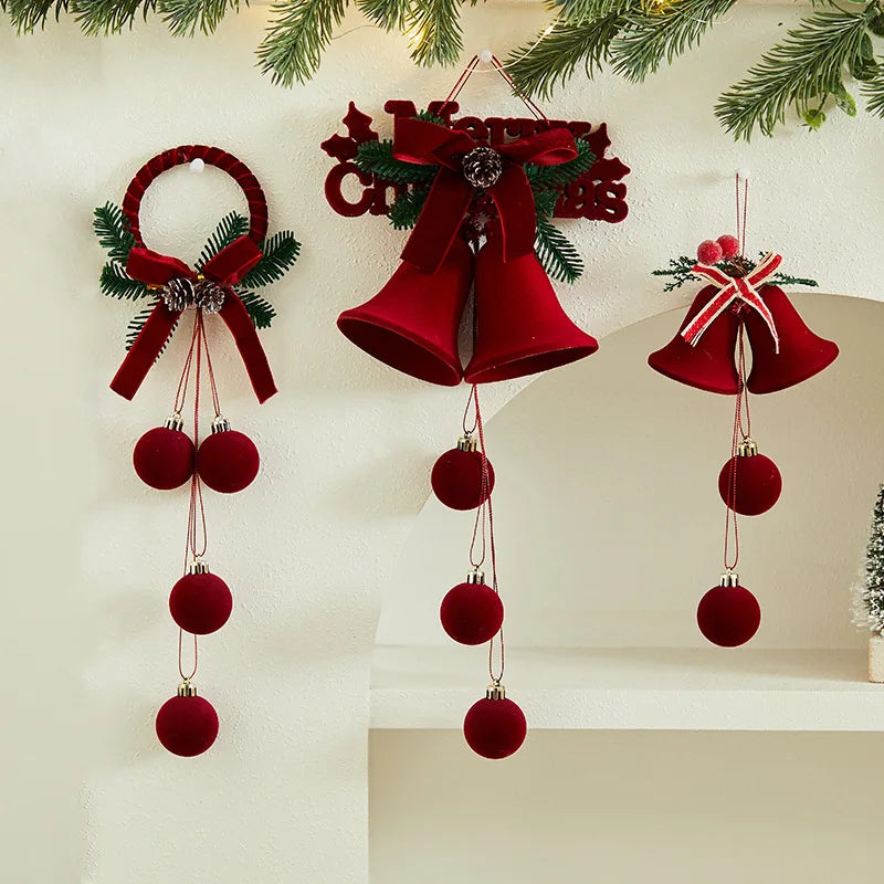 New Style Atmosphere Bell Bow Pendant Christmas Tree Decoration