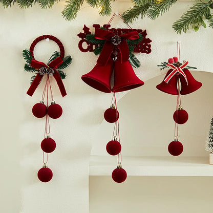 New Style Atmosphere Bell Bow Pendant Christmas Tree Decoration