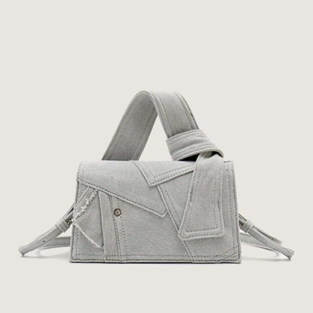 Denim Women's Designer Handbags Luxury Patchwork Shoulder Bag