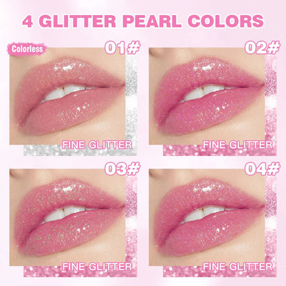 Glitter Lipstick Lip Balm Color Change Transparent Moisturizing Crystal