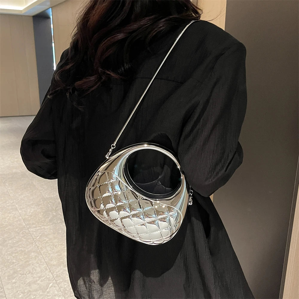 Handbags For Women Golden Clutch