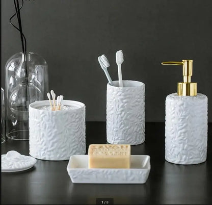Bathroom Supplies Set Ceramics Three-piece