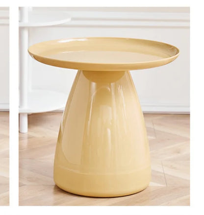 Round Table Plastic Coffee Table Sofa Side Table Simple PET Coffee Table for Home Use Living Room Decoration