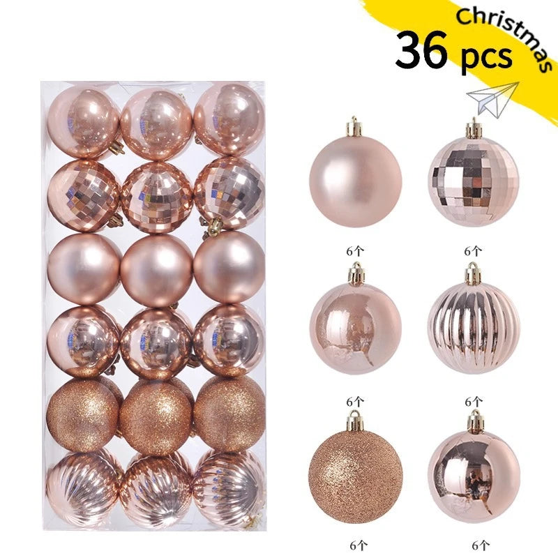 1Box 3/4cm Christmas Balls Christmas Tree Ornaments Xmas Hanging Tree Pendants