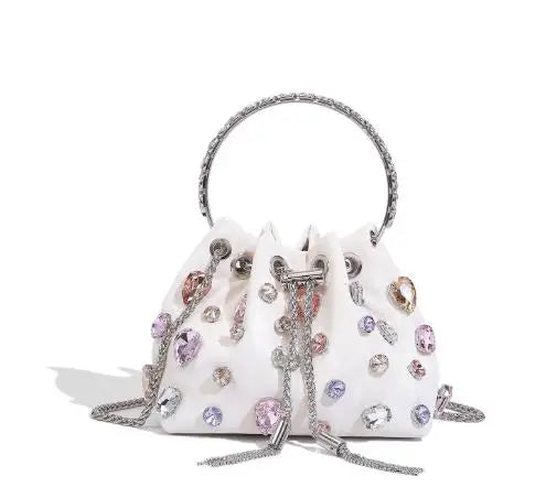 New Rhinestone Tassel Bucket Bags for Women