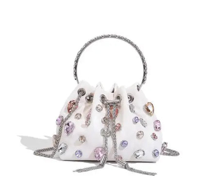 New Rhinestone Tassel Bucket Bags for Women