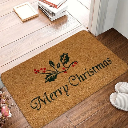 Christmas Reindeer Doormat Kitchen Rug Indoor Outdoor Entryway