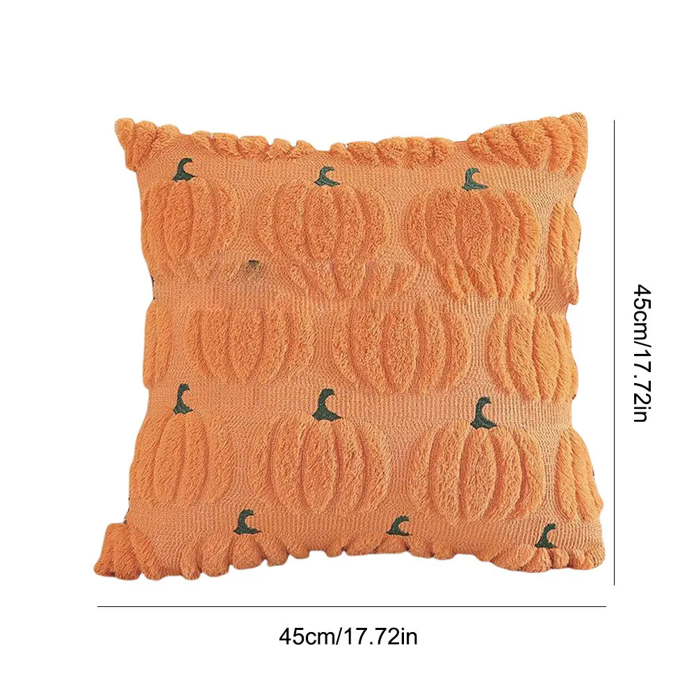 45*45cm Ghost Pumpkin Cushion Cover Halloween Throw Pillow Cover Pumpkin