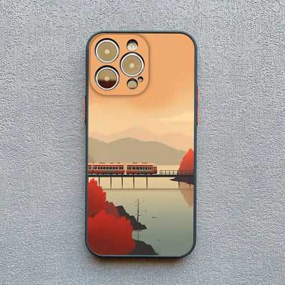 Autumn Maple Leaf Scenery Fall Phone Case For IPhone 15 14 Pro Max Plus 16 Pro Max Case IPhone 13 11 12 Pro Max XR XS X Covers