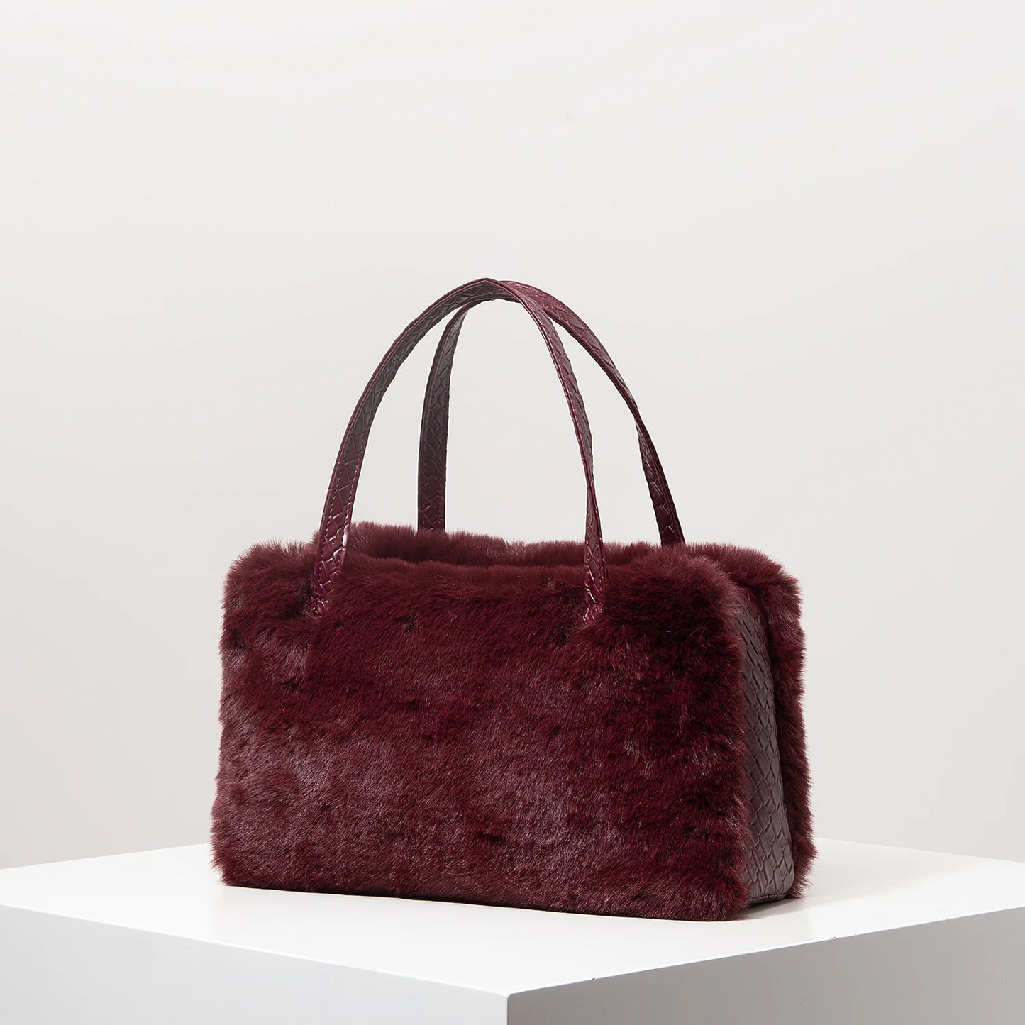 Fur Purse Work Bag Women