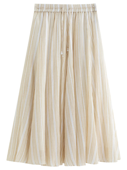 Summer Women‘s Relaxed Fit Shirt Skirt Two Piece Set,Oversized Linen Blend for Healing Commute Effortless Chic Style