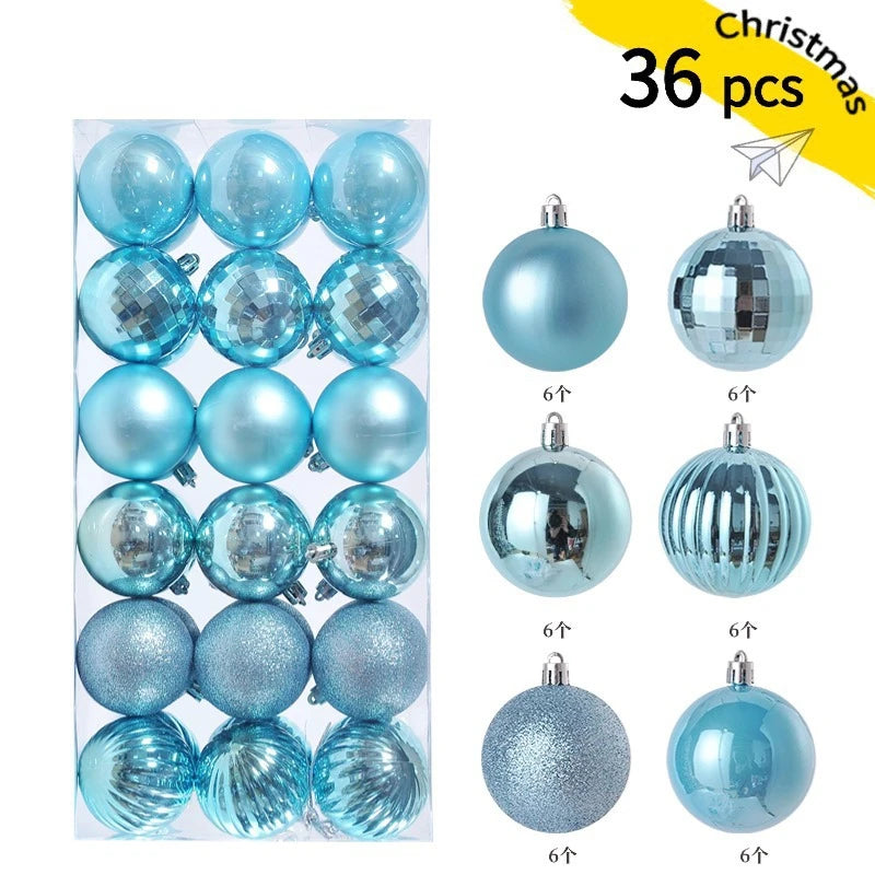 1Box 3/4cm Christmas Balls Christmas Tree Ornaments Xmas Hanging Tree Pendants