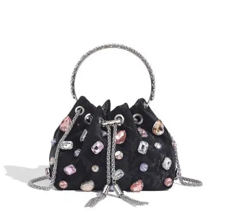 New Rhinestone Tassel Bucket Bags for Women