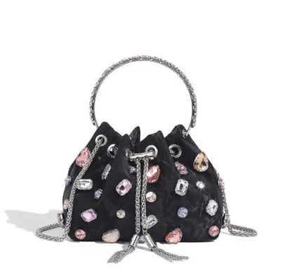 New Rhinestone Tassel Bucket Bags for Women
