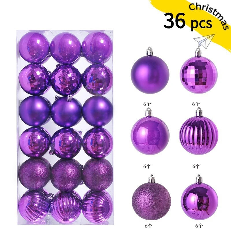 1Box 3/4cm Christmas Balls Christmas Tree Ornaments Xmas Hanging Tree Pendants