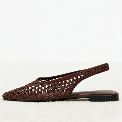 Elegant Flat Women Sandals Summer Square Toe