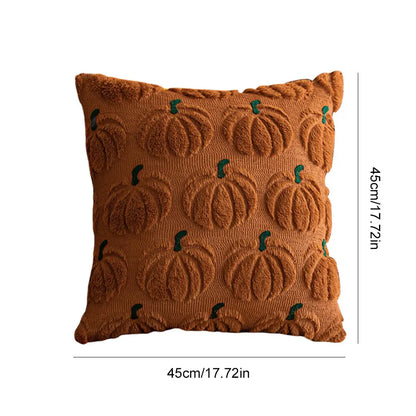 45*45cm Ghost Pumpkin Cushion Cover Halloween Throw Pillow Cover Pumpkin