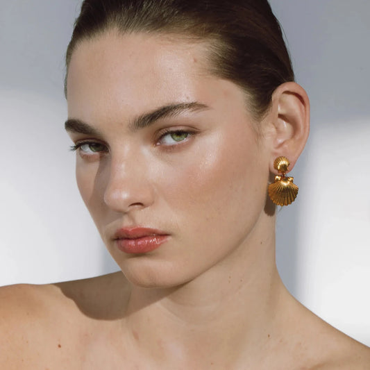 Stainless Waterproof Shell Collection Earrings