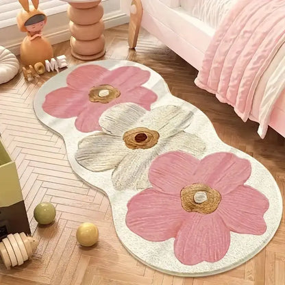Oil Painting Style Floral Carpet