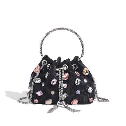 New Rhinestone Tassel Bucket Bags for Women