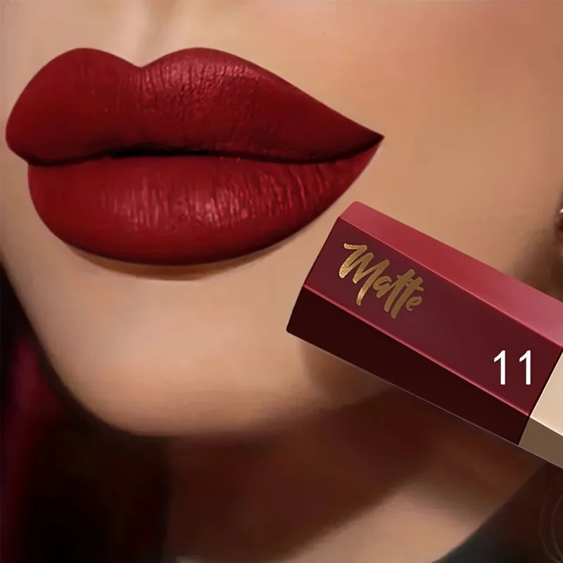 Velvet Matte Liquid Lipstick,Lightweight Thin-as-Fog Texture,Long Lasting Waterproof Lip Makeup Gift for Women