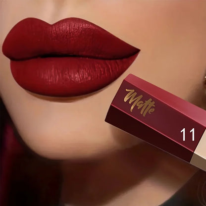 Velvet Matte Liquid Lipstick,Lightweight Thin-as-Fog Texture,Long Lasting Waterproof Lip Makeup Gift for Women