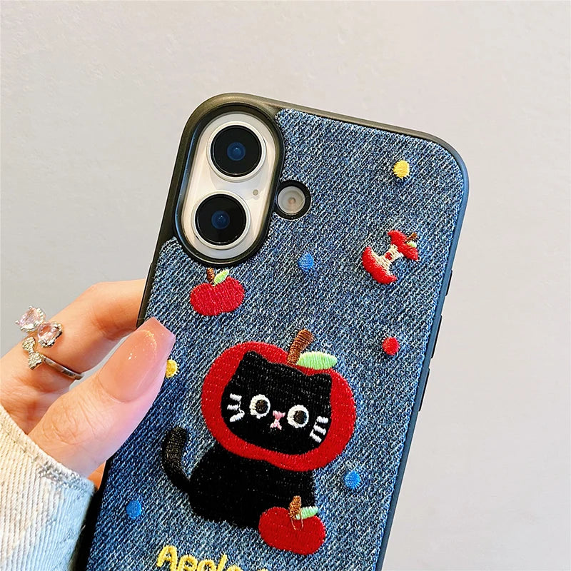Cute Cartoon Case For iPhone 13 14 15 16 Pro Max