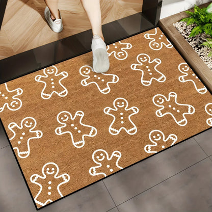 Christmas Reindeer Doormat Kitchen Rug Indoor Outdoor Entryway