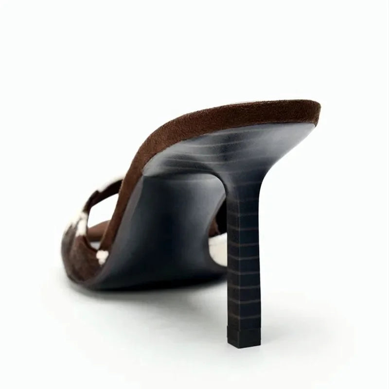 Elegant Thin Heels Slippers