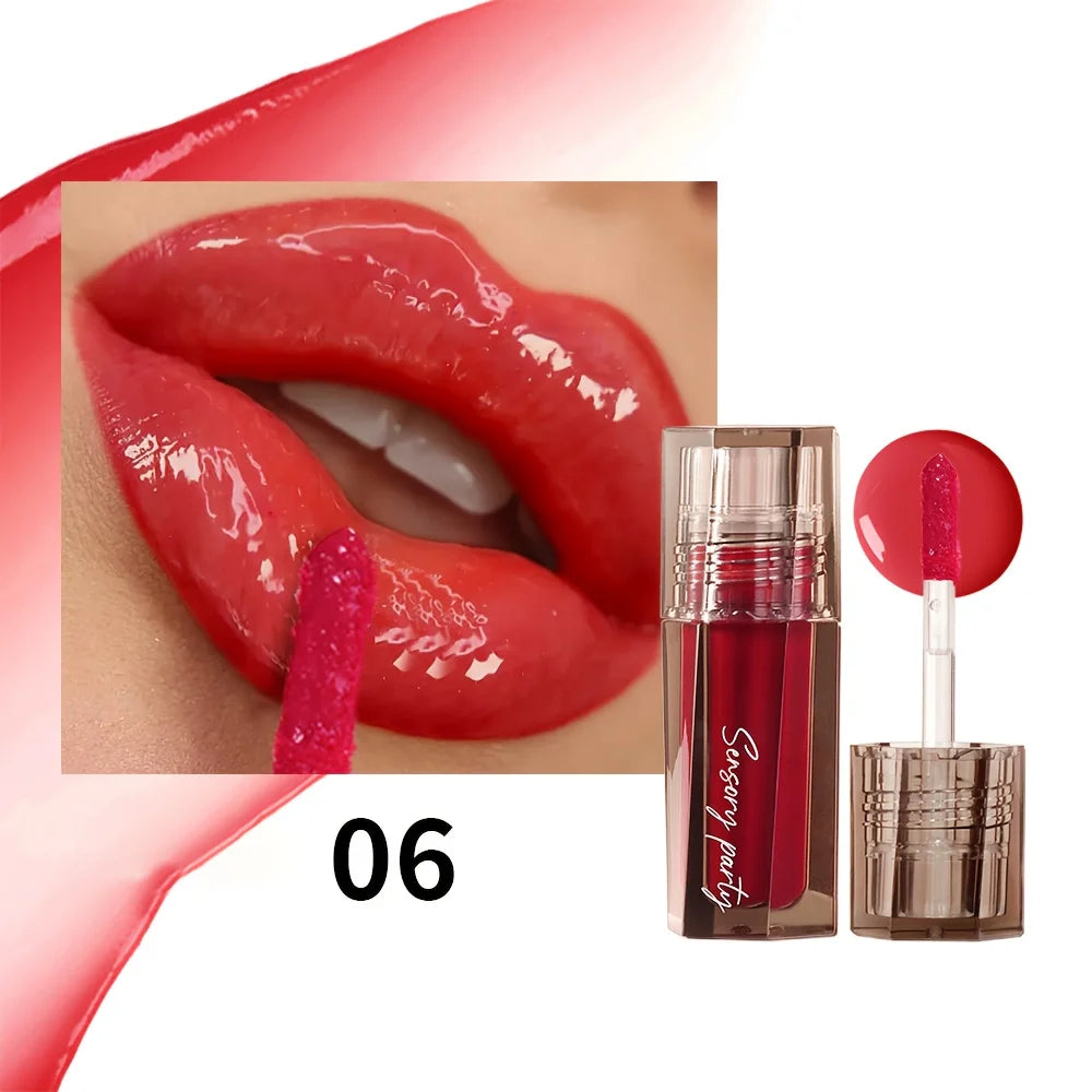 Lip Gloss Waterproof Long Lasting Moisturizing Liquid Lipstick,Non-Stick Cup Full Lips Makeup