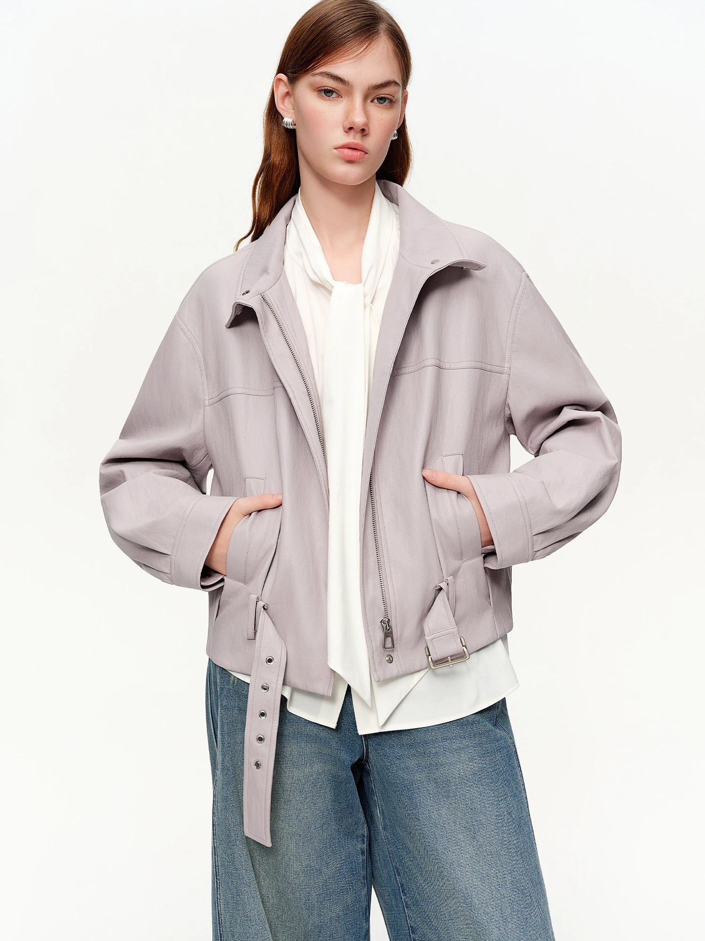 Spring New Casual Short Jacket for Women Sweet Cool Retro Solid