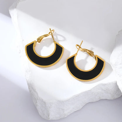 Boucles d'oreilles pour femmes et filles, mode plaqué or 18 carats, bijoux étanches, cadeau